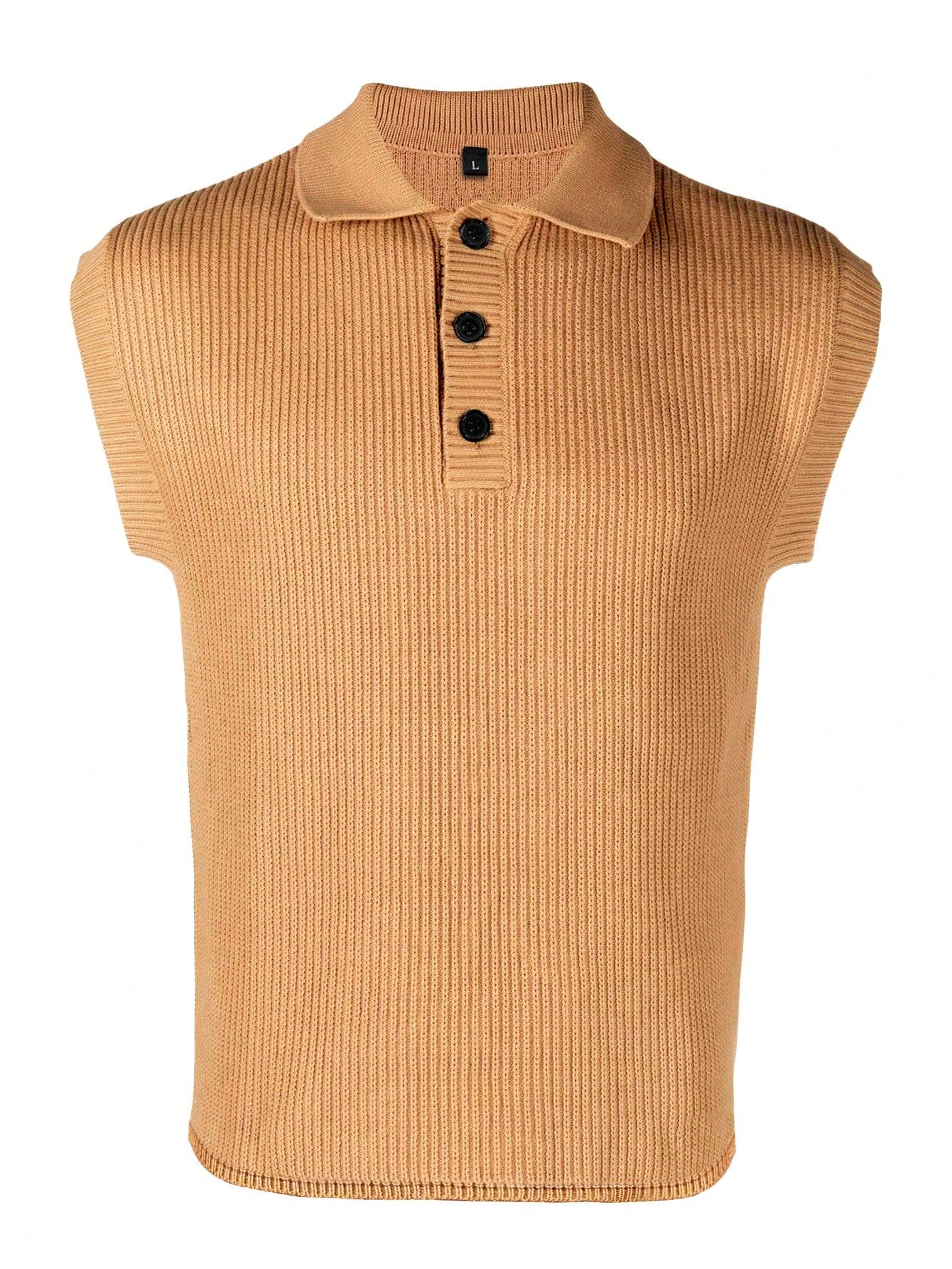 Knit Vest with Stripped Shirt