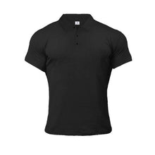 Load image into Gallery viewer, Muscleguys Man Fashion Polo Shirt Casual Fashion Plain Color Short Sleeve High Quality Slim Polo Shirt Men Fitness Polo homme