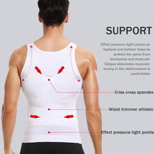 Load image into Gallery viewer, Men's Compression Slimming Body Shaper Undershirts