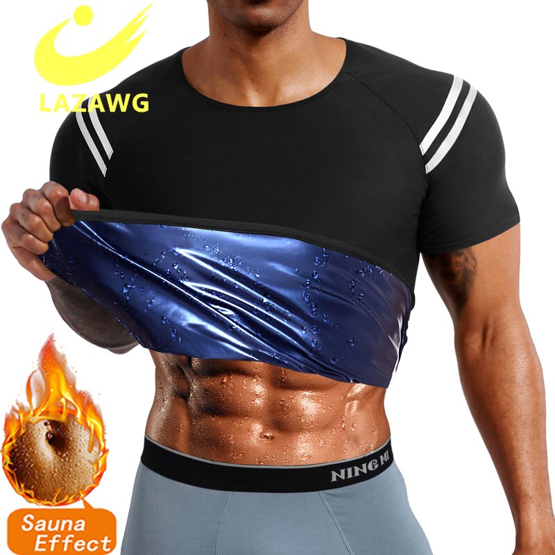 LAZAWG Men Hot Sweat Sauna Waist Trainer Slimming Body Shapers
