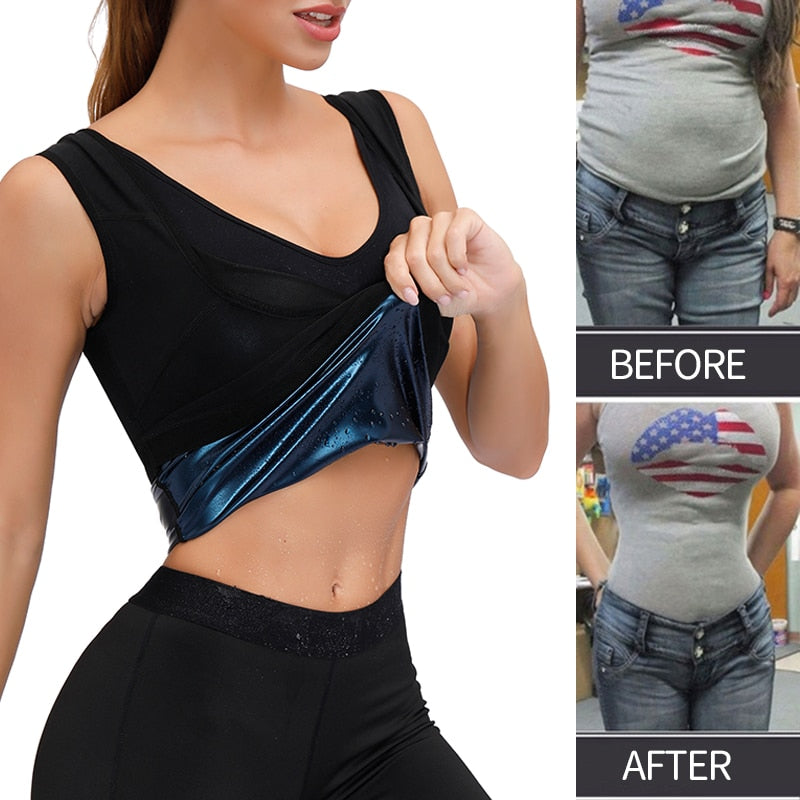 Sweat Sauna Body Shaper Waist Trainer Weight Loss Vest